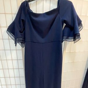 Royal blue off the shoulder, wide leg jumpsuit. Size 12. Purchased at Nordstrom